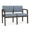 Lesro 2 Seat Tandem Seating W/ No Center Arm, 44 in W 26 in L 31.5 in H, Lenox Series LW2101 - alternate 1